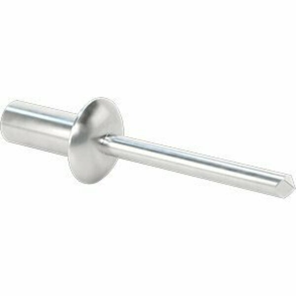 Bsc Preferred Sealing Blind Rivets Domed Head with Aluminum Mandrel 1/8 Diameter 0.297 Long, 100PK 97524A158